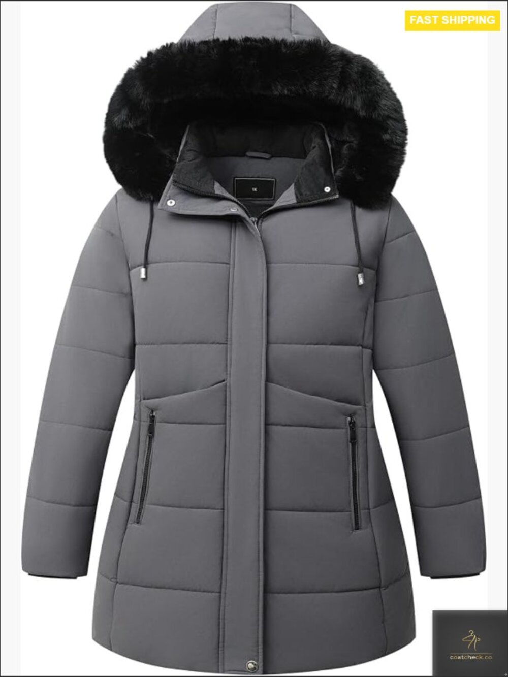 Plus Size Winter Coat Waterproof Down Jacket Detachable Hood Parka Warm